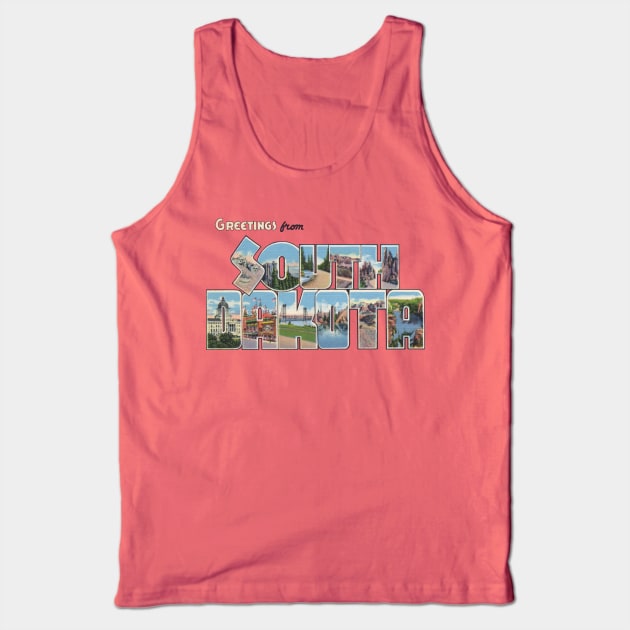 Greetings from South Dakota Tank Top by reapolo